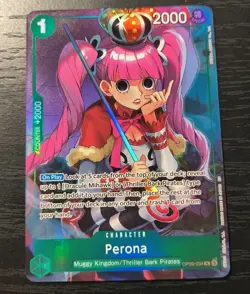 One Piece CCG Perona Illustration Box Vol 4 Promo Card OP09-034 NM - Image 1