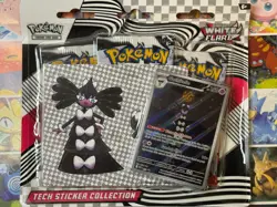 Pokemon TCG White Flare 3Pk Blister Tech Sticker Collection - Image 2
