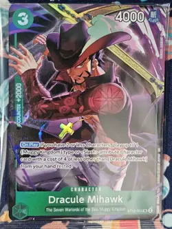 Dracule Mihawk (Illustration Box Vol.4) ST12-003 One Piece Promotion Card Sealed - Image 1