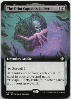 The Grim Captain's Locker Extended Art 50 Rare Commander: LCC NM MTG - Image 1