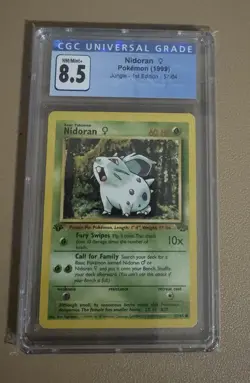 Nidoran Pokemon (1999) Jungle-1st Edition-57/64 CGC 8.5 - Image 1
