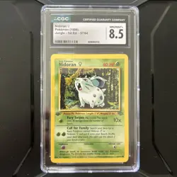 Nidoran #57 Pokemon Jungle 1999 1st Edition CGC Near Mint 8.5 - Image 1