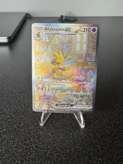 Pokemon TCG Alakazam EX 151 Holo Card Scarlet & Violet 201/165 - Image 1