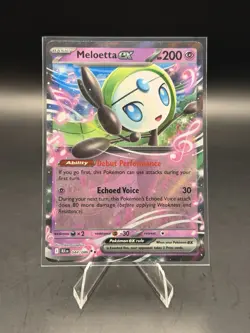 Meloetta Ex 44/86 Pokemon TCG S&V Black Bolt Double Rare Holo NM - Image 1