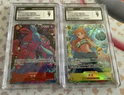 One Piece CGC Graded 9 Mint/Lot! 2 Slabs/Card Bundle! #3 (Heroines Edition) - Image 1