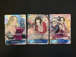 LOT Of 3 Near Mint Boa Hancock Alternate Art Cards From One Piece Card Game Eng - Image 1