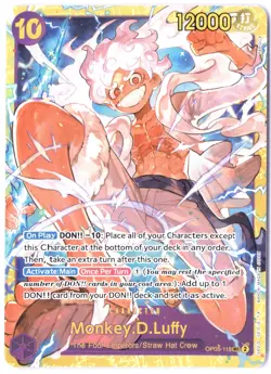 CASE HIT SEC!!! 2023 Bandai One Piece OP-05 Monkey D. Luffy GOLD HOLOFOIL - Image 1