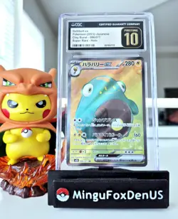 CGC Pristine 10 💎 2023 Bellibolt Ex #086/071 Pokemon Clay Burst SR Holo JPN - Image 1