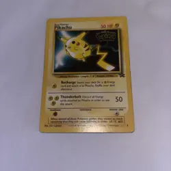 Pikachu #4 1999 Black Star WB Pokemon the First Movie Promo Pokemon TCG Card - Image 1