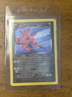 2002 Pokemon Dark Scizor Neo Destiny Unlimited Holo #9/105 RARE TCG WOTC - Image 1