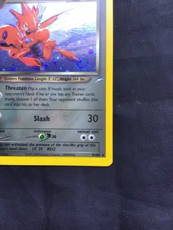 Pokemon Cards: Neo Destiny Rare Holo: Dark Scizor 9/105 - Image 5
