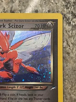 Dark Scizor - 9/105 - Pokemon Neo Destiny Unlimited Holo Rare Card WOTC NM Swirl - Image 4