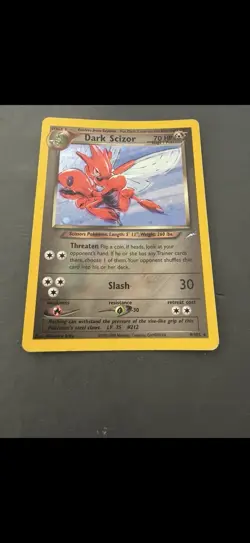 Pokemon Dark Scizor Holo Rare Card Neo Destiny 9/105 Pokemon - Image 1