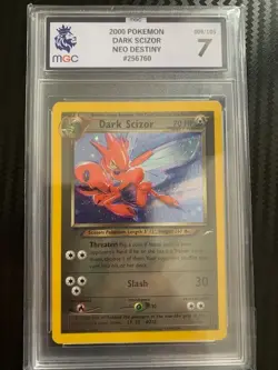 Pokemon Card Dark Scizor Holo Rare Card Neo Destiny 9/105 Grade 7 - Image 1