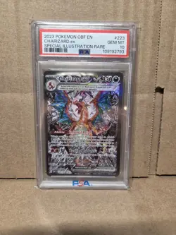 2023 POKEMON OBF EN-OBSIDIAN FLAMES #223 CHARIZARD EX PSA 10 - Image 1