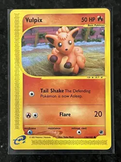 Vulpix - 136/165 - Common - Expedition - Pokemon Card - LP - Image 1