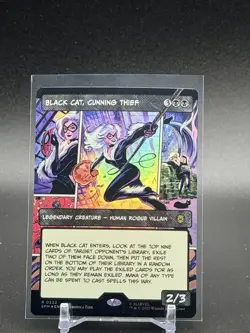 Black Cat, Cunning Thief (Borderless) Marvel's Spider-Man Foil - Image 1