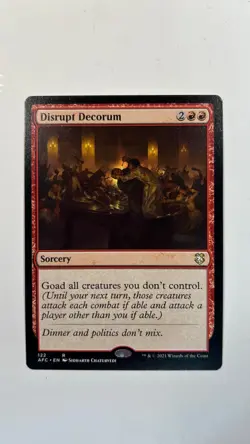 MTG Commander AFC Disrupt Decorum #122 Magic the Gathering - Image 1