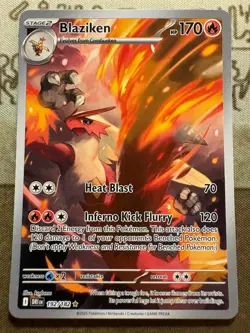 Blaziken 192/182 Destined Rivals Illustration Rare 2025 Pokemon TCG Card NM - Image 1