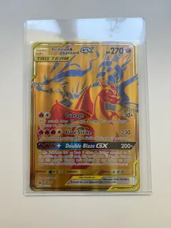 2021 Pokemon RESHIRAM & CHARIZARD GX Tag Team Black Star Promo SM247 JUMBO CARD - Image 3