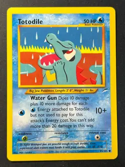 Totodile 85/105 Neo Destiny Uncommon - WOTC - Pokemon Card Near Mint - Image 1
