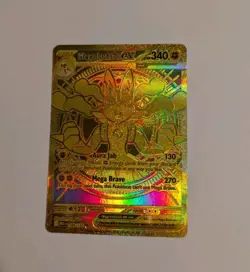 Mega Lucario ex (188/132) Hyper Rare Gold - Pokemon Mega Evolution TCG - Image 2