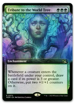 Tribute to the World Tree (Extended Art) #373 (Foil) NM March of the Machine - Image 1