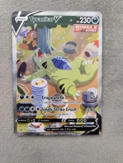 Tyranitar V (Alternate Full Art) 155/163 Swsh05: Battle Styles Holo (NM) Pokemon - Image 1