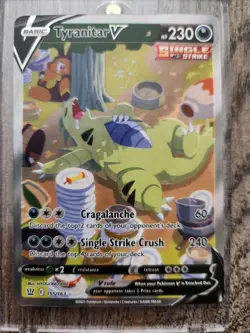 Tyranitar V (Alternate Full Art) 155/163 Swsh05: Battle Styles Holo (NM) Pokemon - Image 2