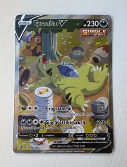 Pokemon Battle Styles Tyranitar V Alternative Full Art 155/163 - Image 1