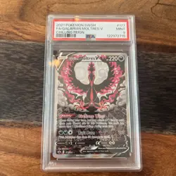 2021 POKEMON CHILLING REIGN GALARIAN MOLTRES V ALTERNATE ART 177/198 PSA 9 MINT - Image 1