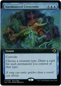 Buy-a-Box Promo Harmonized Crescendo Extended Art Foil 0408 Lorwyn Eclipsed MTG - Image 1
