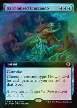 MTG Harmonized Crescendo Extended Art Buyabox Foil ** Lorwyn Eclipsed ** English - Image 1