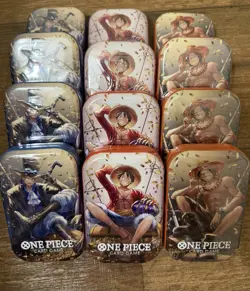 (LOT OF 12) One Piece Card Game 2-Pack Mini Tin Set Vol 2 OP13 Fast FREE SHIP✅ - Image 1