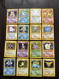 Base Set Holos 1 to 16/102 1999 100% All Holos Vintage Pokemon with Charizard - Image 1