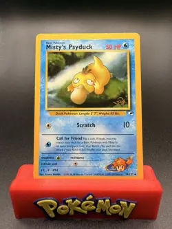 Pokemon TCG Misty’s Psyduck W Stamp Promo - Gym Heroes - Vintage WOTC 2000 NM - Image 1