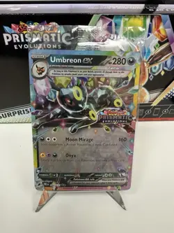 Pokemon TCG Umbreon ex - 060/131 (Prismatic Evolutions Stamp) Promo Card SEALED - Image 1