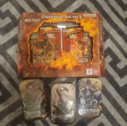 One Piece TCG OP-13 Illustration Box Vol 5 🌟| SEALED 🌟| + 3 TINS - Image 1