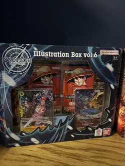 One Piece TCG Illustration Box Vol 5&6 and 12x OP13 booster packs - sealed eng - Image 2