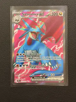 Pokemon Card Salamence ex 177/159 Journey Together Full Art Ultra Rare NM - Image 1