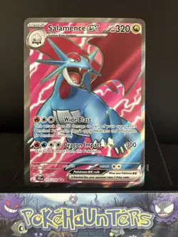 Pokemon Card Salamence ex 177/159 Journey Together Full Art Ultra Rare NM - Image 1
