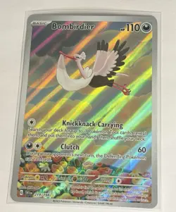 Pokemon TCG Bombirdier Illustration Rare Card Scarlet & Violet 219/198 - Image 1