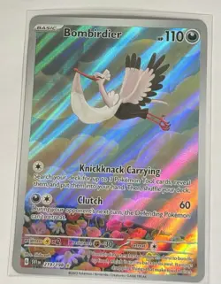 Pokemon TCG Bombirdier Illustration Rare Card Scarlet & Violet 219/198 - Image 2