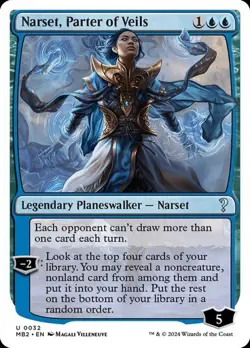 MTG - Narset, Parter of Veils - White Border - Mystery Booster 2 - Magic - Image 1