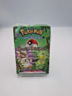 Pokemon WOTC Base Set 2 Power Reserve Theme Deck w/ Factory Seal but DAMAGED - Image 1