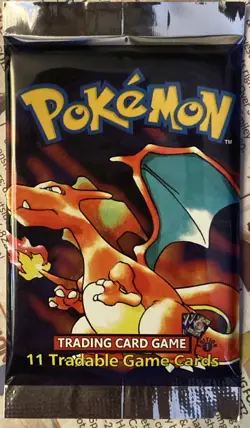 POKEMON TCG 1ST EDITION BASE SET BOOSTER PACK FACTORY SEAL SHADOWLESS CHARIZARD - Image 1