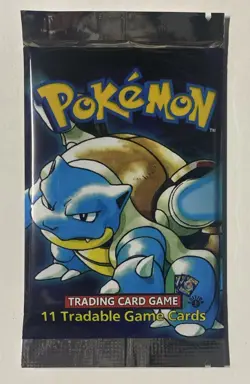 Pokemon TCG WOTC 1st EDITION BASE SET BOOSTER PACK FACTORY SEALED BLASTOISE ART - Image 1