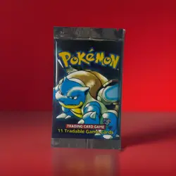 Pokemon TCG WOTC 1st EDITION BASE SET BOOSTER PACK FACTORY SEALED BLASTOISE ART - Image 2