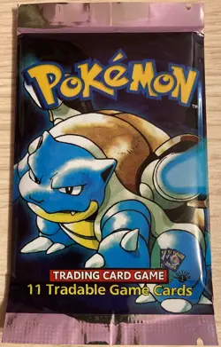 1999 Pokemon Base Set 1st Edition Blastoise Booster Pack WOTC Factory Sealed - Image 1