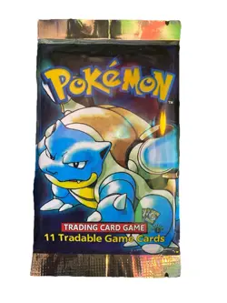 1st Edition Base Set Booster Pack Pokemon TCG WOTC 1999 Vintage Sealed Blastoise - Image 2